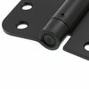 Prime-Line Door Hinge Commercial UL Adjust Self-Close, 4 in. w/ Square & 5/8 in. Corners, Matte Black 3 Pack U 1159083